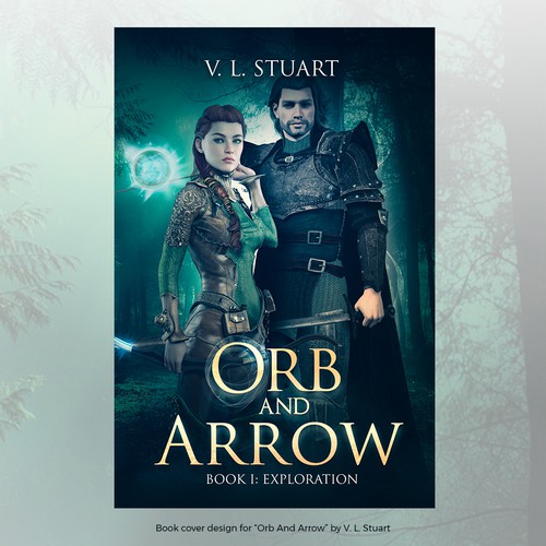 Book cover design for a fantasy series book 