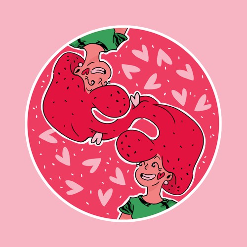 Watermelon flavor illustration