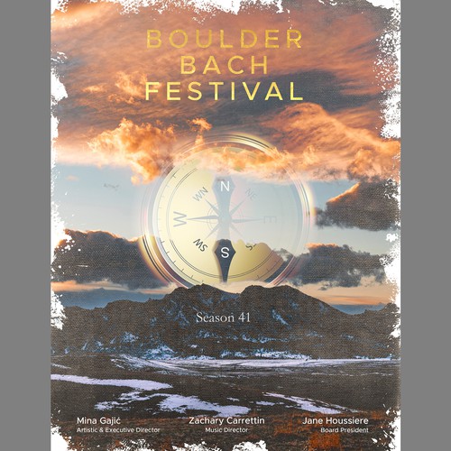 Music Festival Poster - Boulder Bach Festival
