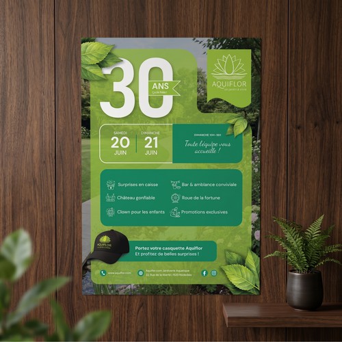 Poster design for gardening services