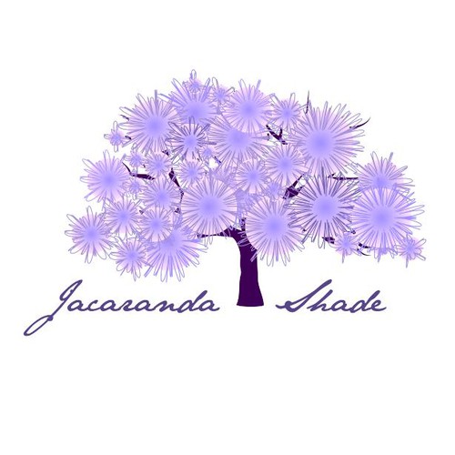 Create a capturing Jacaranda Tree Logo for Jacaranda shade Co