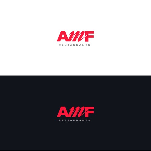 Logo concept for AMF Restaurants