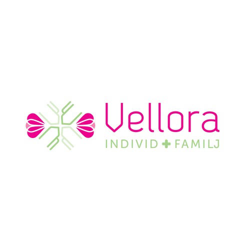 Logo for a new healthcare/childcare/social care start-up company based in Sweden called Vellora
