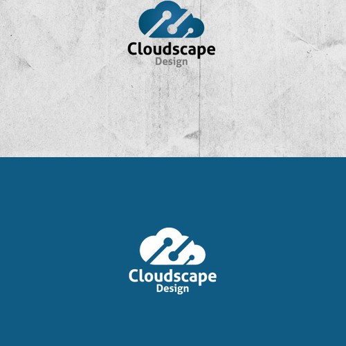 Help us create a logo for a Cloud technology company, Cloudscape Designs