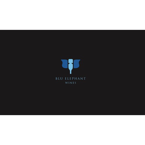 Create the next logo for Blu Elephant Wines