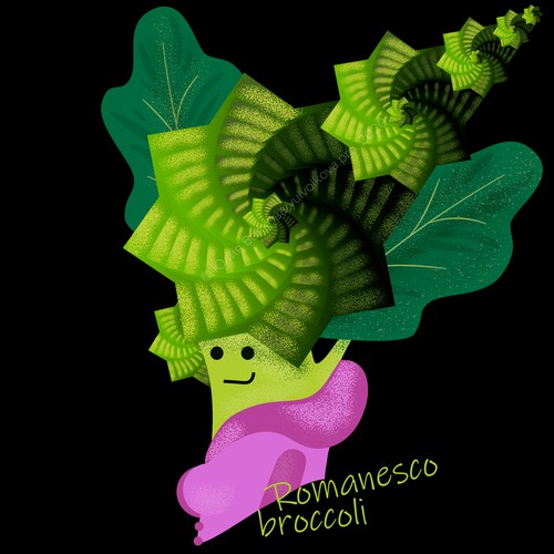 Romanesco broccoli fractals funny print