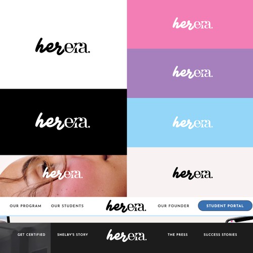 Super simple logo, looking for good font for "her era."