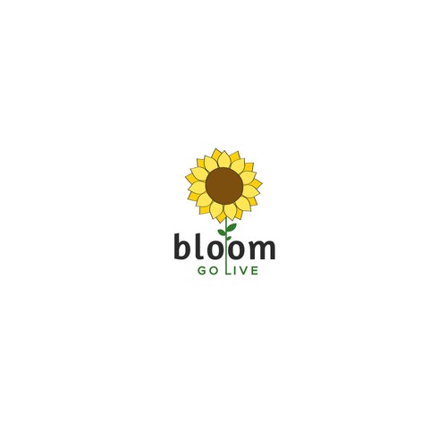 Fun floral colorful logo