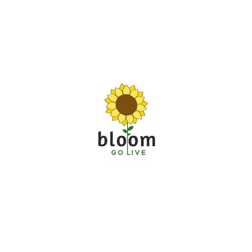 Fun floral colorful logo