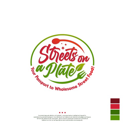Streets on a Plate Logo design