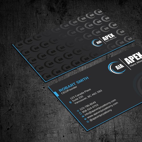 Injury Attorneys Business Card Design