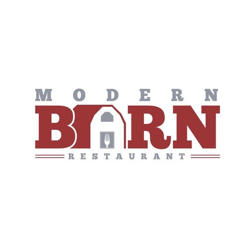 Modern Barn Logo Design