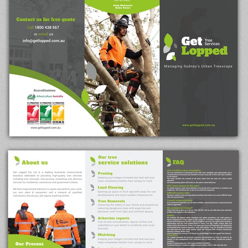 Profesional Brochure tri fold A3 to A4