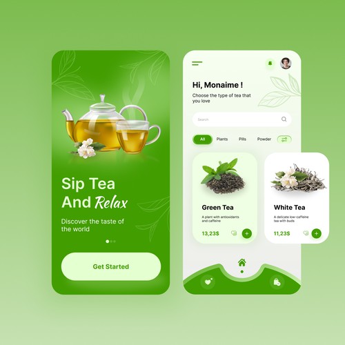 Tea App Design