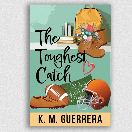 Design a book cover for a college sports romance