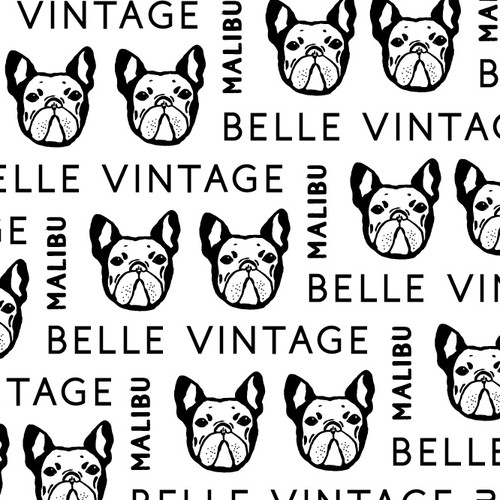 Vintage Frenchie logo