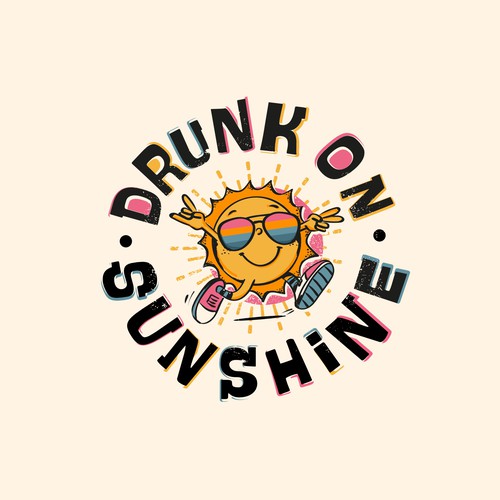 Retro Sunshine logo for new merch company