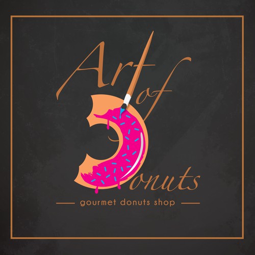 Classy logo concept for a donuts shop