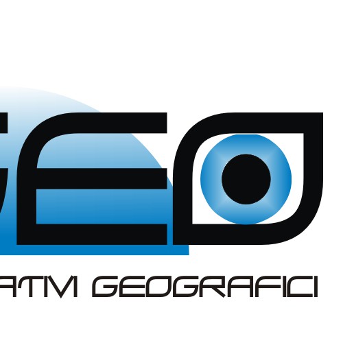 Logo for a geographic services company