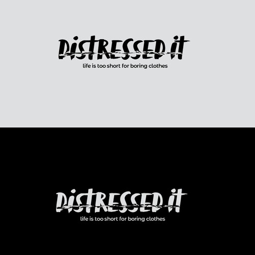 Logo concept for distressed tshirts