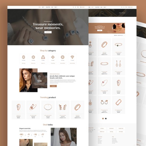 Modern Luxury Jewelry E-Commerce Website