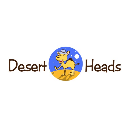 Logo proposal for a kids' hat company “Desert Heads”