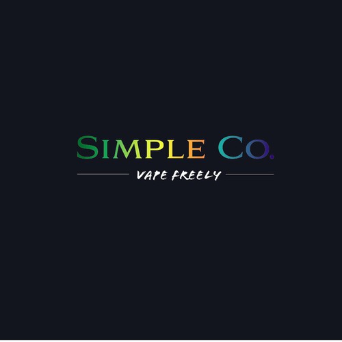 clean and colorful logo for a vapor product manufacturer