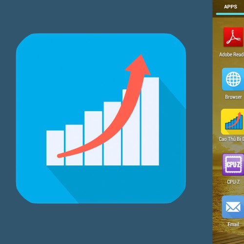 Android logo for a stock market application