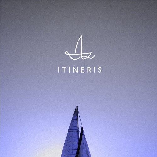 Logo for a sailboat company