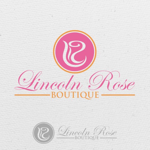 Modern logo for Lincoln Rose Boutique