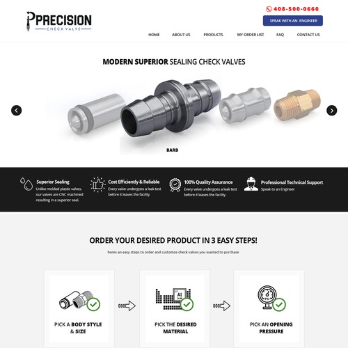 Start Up Check Valve Company Needs a Great B2B Website