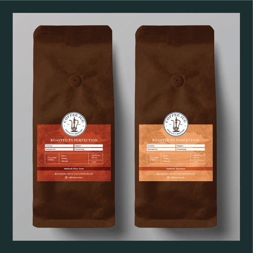 Coffee Packaging Label