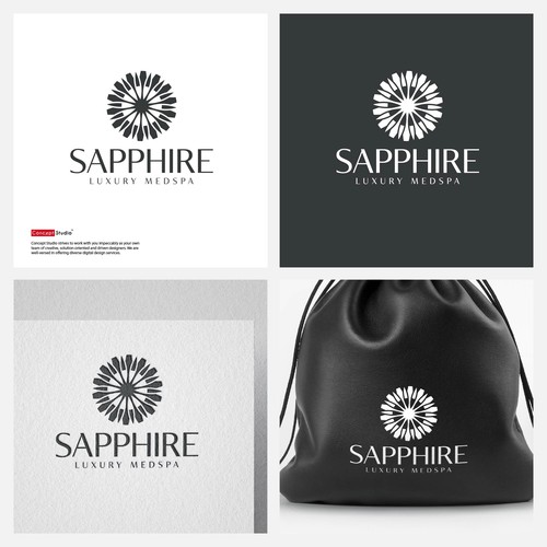 Sapphire Essence: Luxurious Medspa Logo