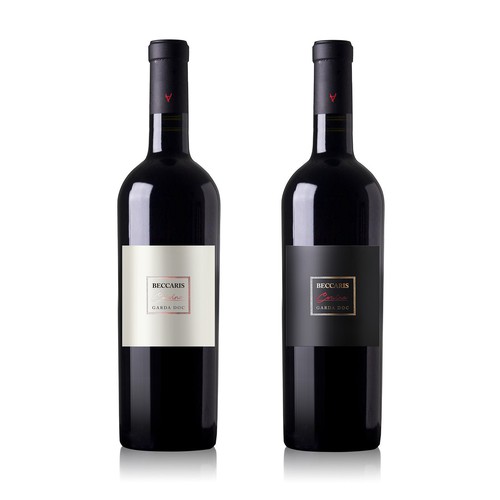 BECARIS red wine label