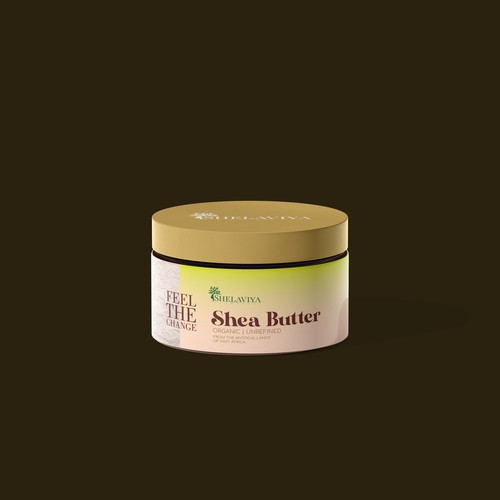 Shea Butter Cosmetics Label Design.