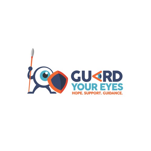 Logo and character design for Guard your eyes
