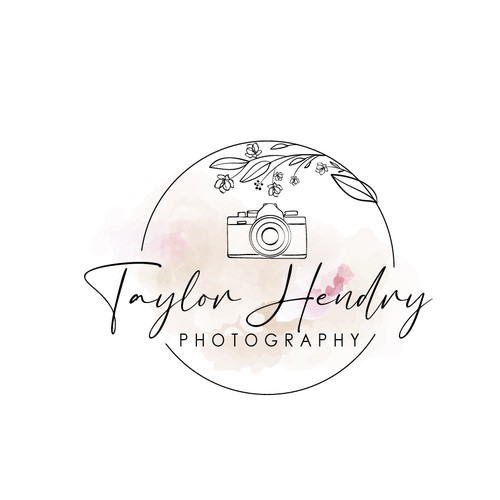 Watercolor/Hand Drawn Photography Logo