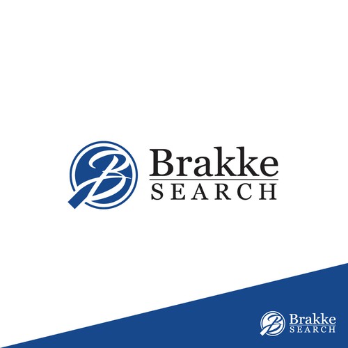 Winner logo for Brakke Search logo design contest.