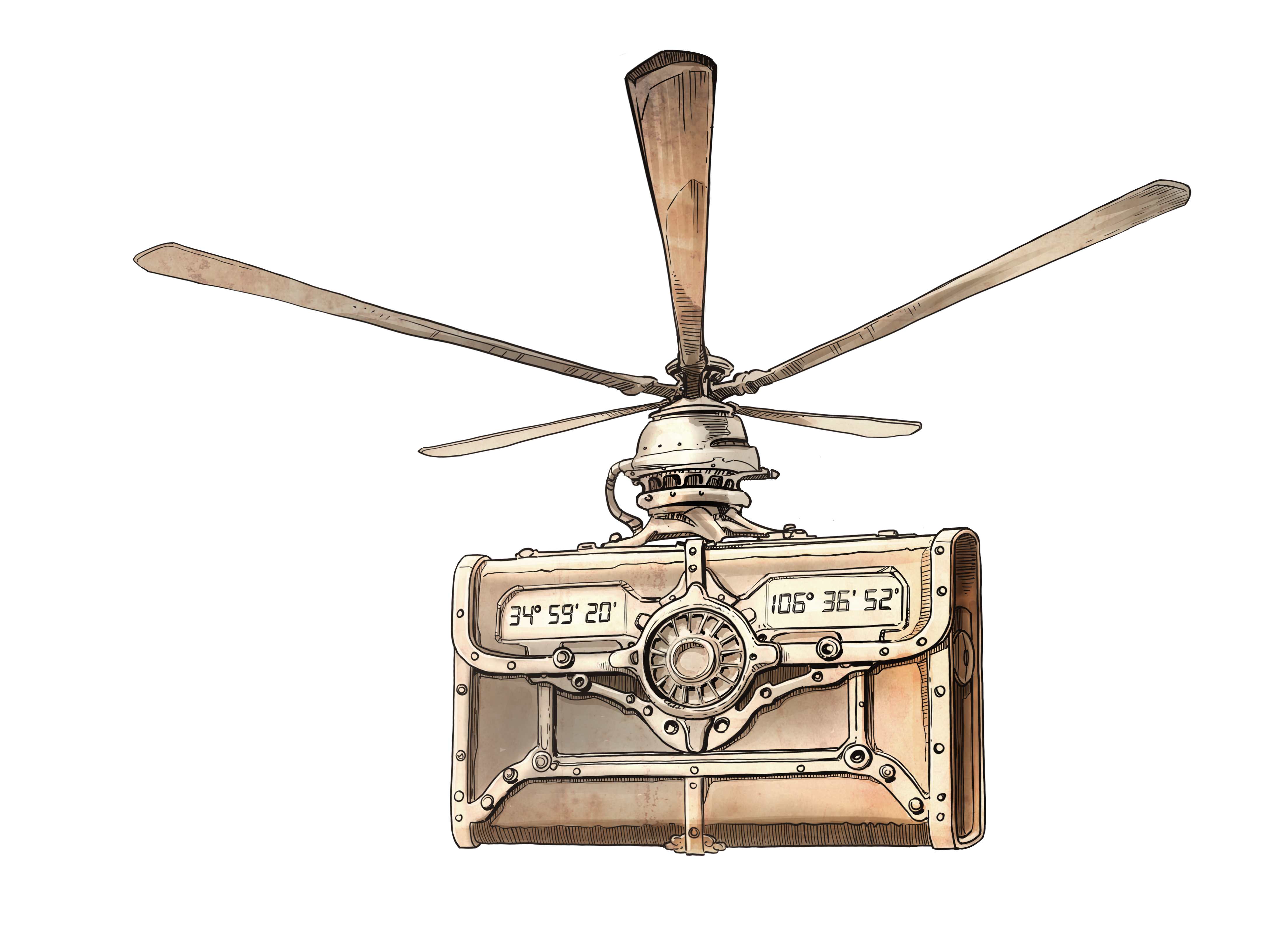 Steampunk Gadgets Illustrations Project #2