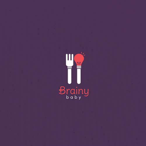 Cute, fun, bright logo for baby food company 