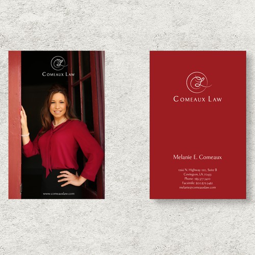 Create a simple, elegant logo and business card for a small law office.