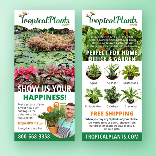 Flyer for floral shop