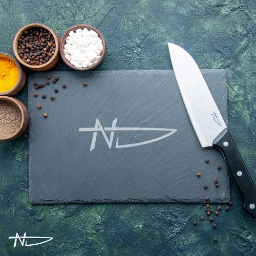 Minimalist logo for a chef
