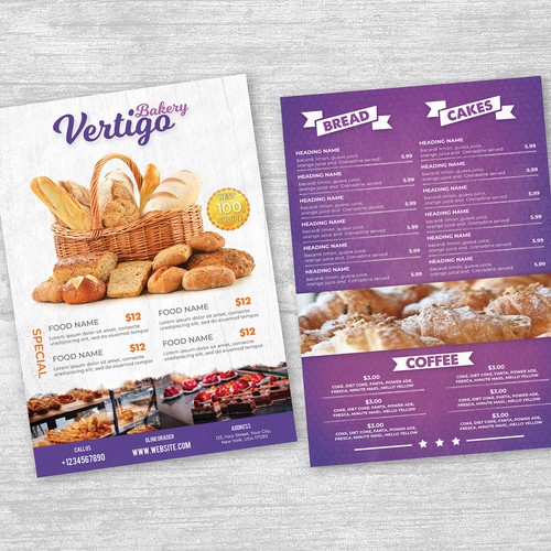 Bakery flyer