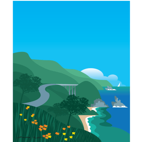 Big Sur California poster