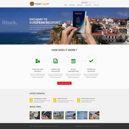 Clean and minimal website design