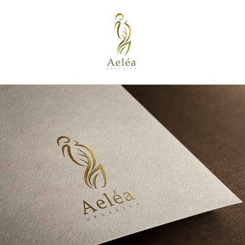 Elegant logo for organic cosmetics targeted for pregnant women