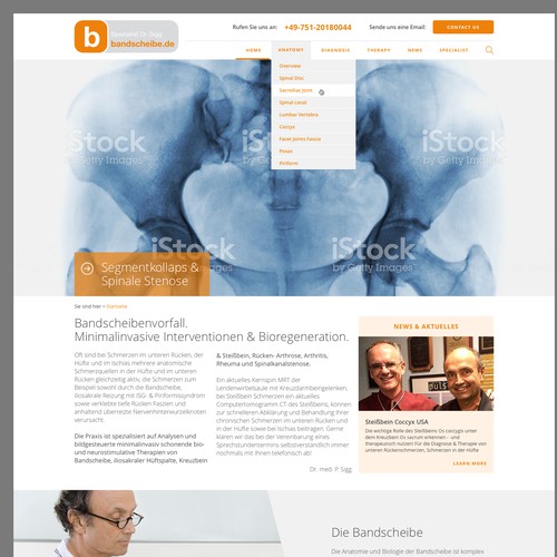 Website for a medical doctor
