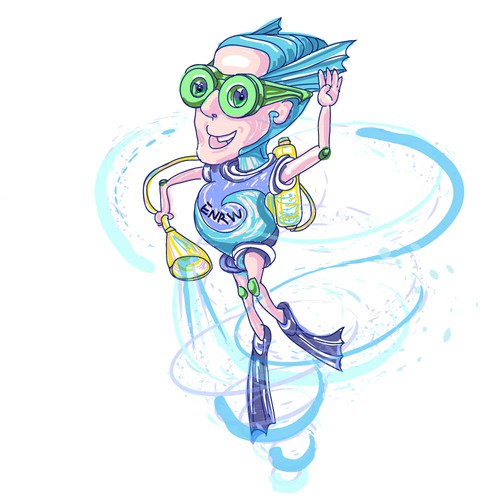 The little aquarius - a mascot for an energy supplier 