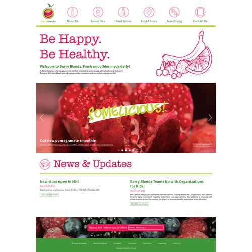 Smoothie Franchise Homepage
